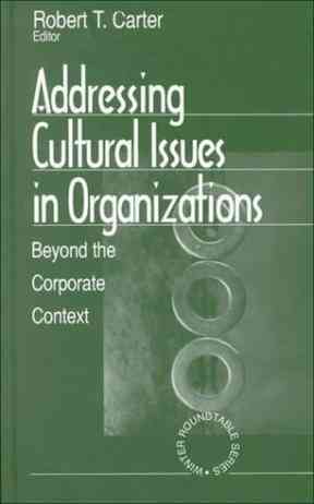 Addressing Cultural Issues in Organizations